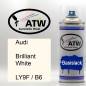 Preview: Audi, Brilliant White, LY9F / B6: 400ml Sprühdose, von ATW Autoteile West.